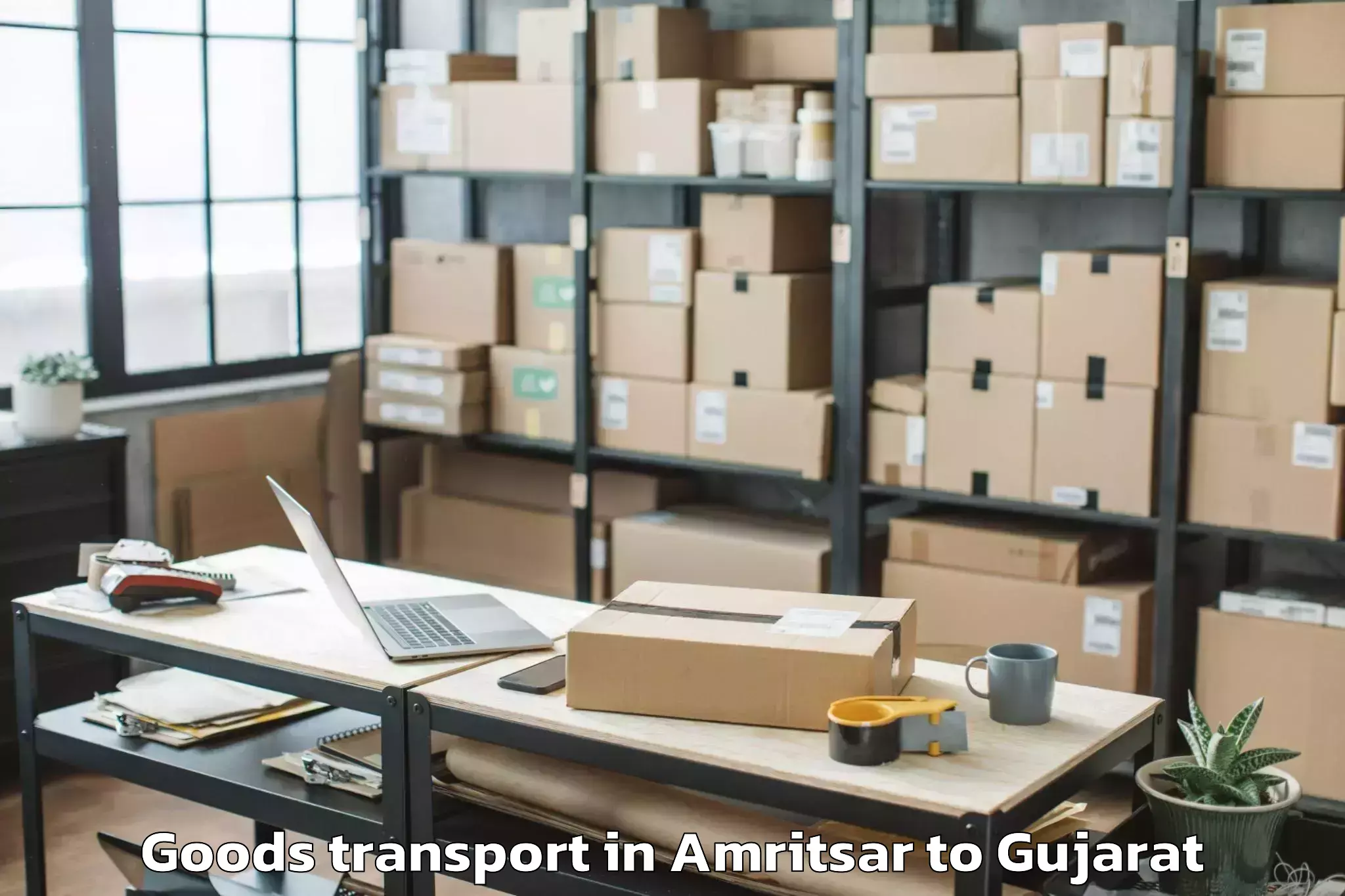 Hassle-Free Amritsar to Padra Goods Transport